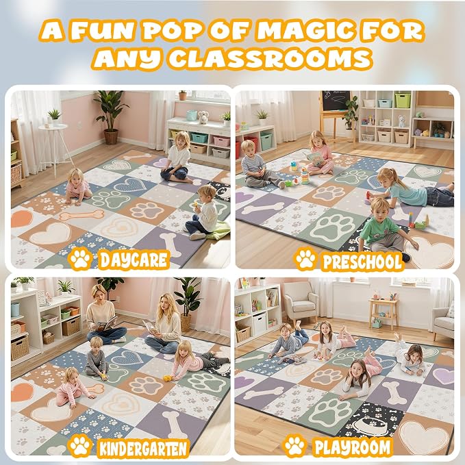 Large Classroom Rug Elementary 9x12, Preschool Teacher Classroom Must Haves - Image 4