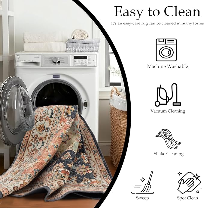 Ruaruarug Washable Area Rug 4x6 - Image 3