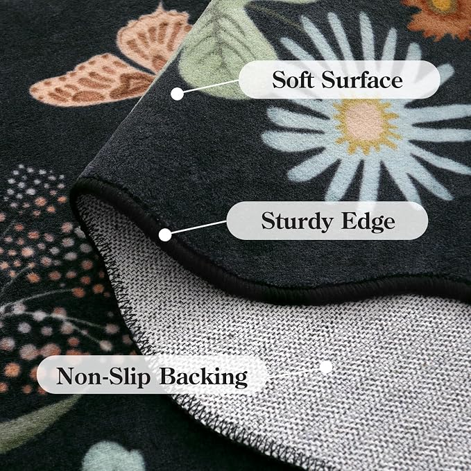 Lahome Floral Runner Rug for Hallways, Soft Washable Hallway Rugs - Image 7