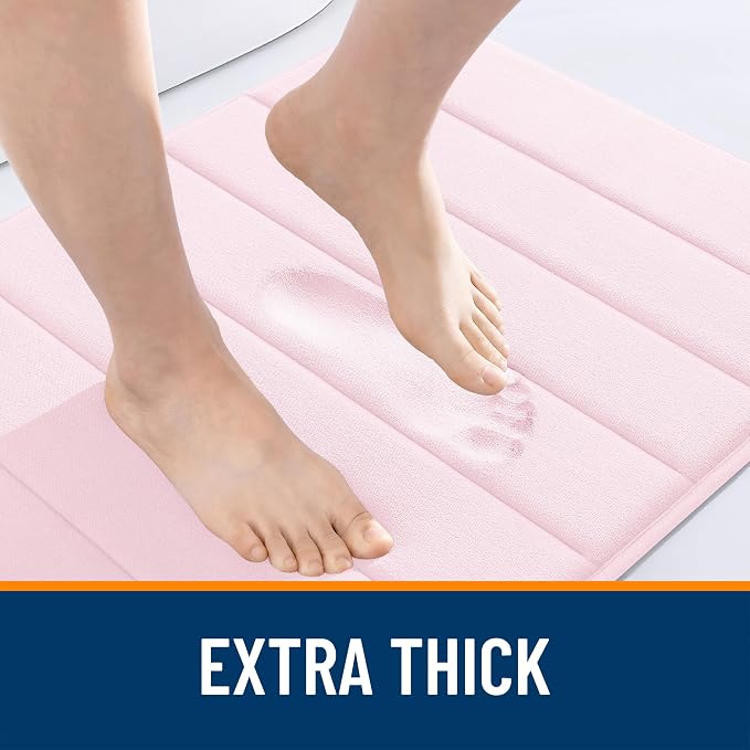 OLANLY Memory Foam Long Bathroom Rugs Runner 44x20, Super Soft Absorbent Bath - Image 6