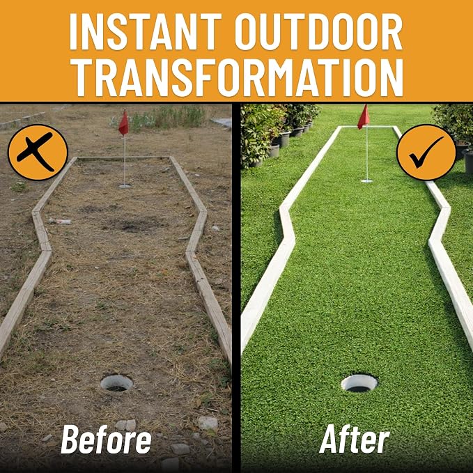 Ottomanson Artificial Turf for Backyard, Training & Outdoor Use 78" x 26' - Image 9