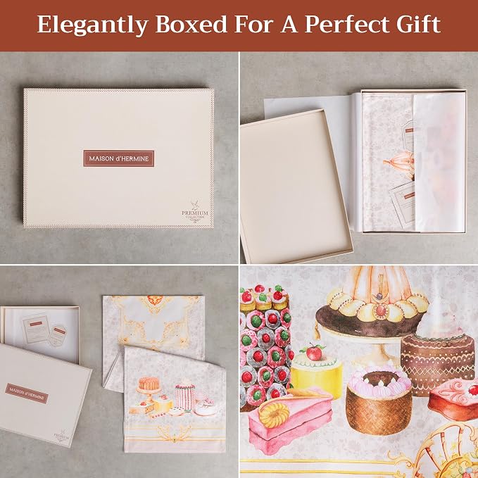 Maison d' Hermine Table Runner 100% Combed Cotton 14.5"x72" | Table Runners 72 - Image 6