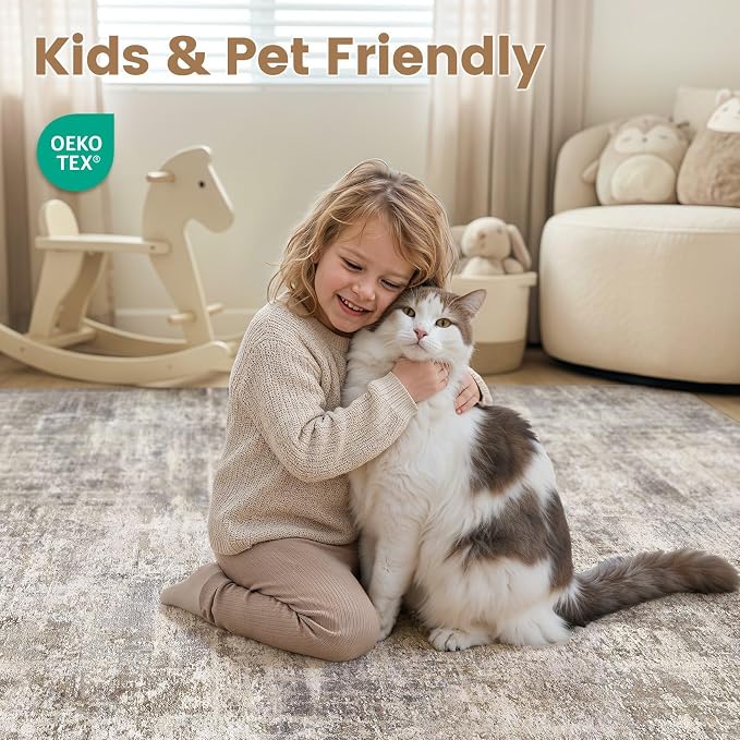 cotiled Washable 8x10 Area Rug for Living Room - Image 4