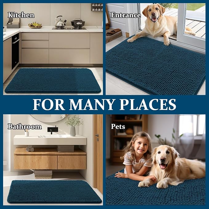 OLANLY Dog Door Mat for Muddy Paws 45x27, Absorbs Moisture and Dirt, Absorbent - Image 8
