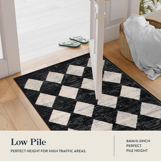 Lahome Zelie Checkered Washable Rug Runners - Image 8