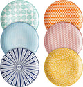 Selamica 8 inch Porcelain Dinner Plates, Large Size Serving Plate by Selamica