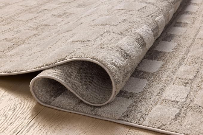 Loloi Amber Lewis Monty Collection MOT-06 Pebble/Beige 5'-3" x 7'-6", .50" Pile - Image 4