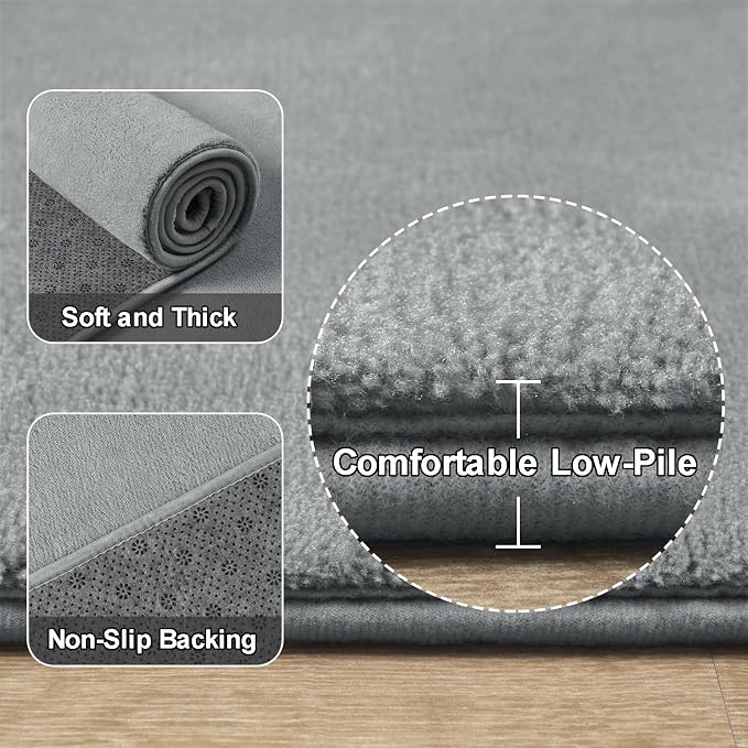 Amearea Modern Soft Hallway Runner Rug, 2x6 Feet Washable Runner Rugs - Image 3