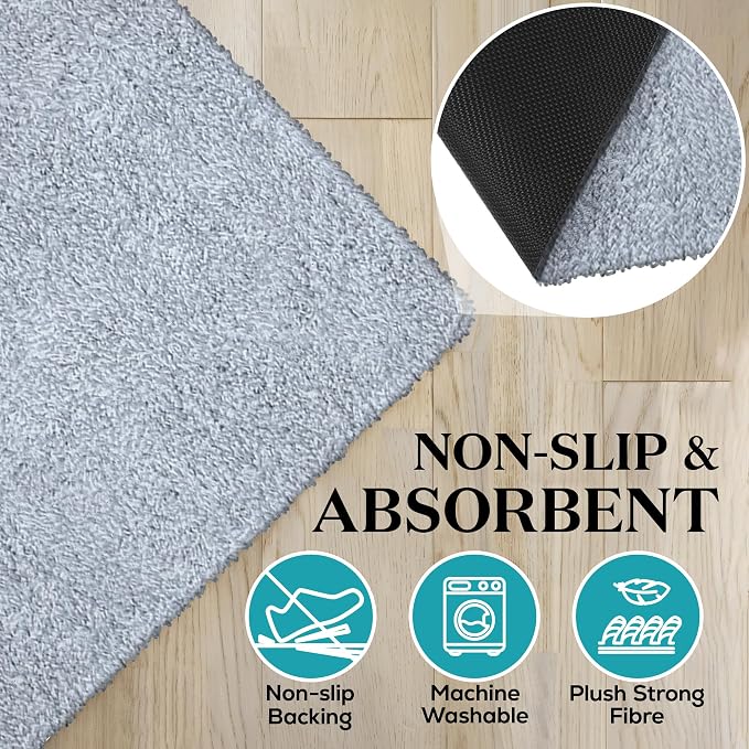 Premium Microfiber Indoor Door Mat – 36"x72" Washable Entry Mat, Waterproof - Image 4