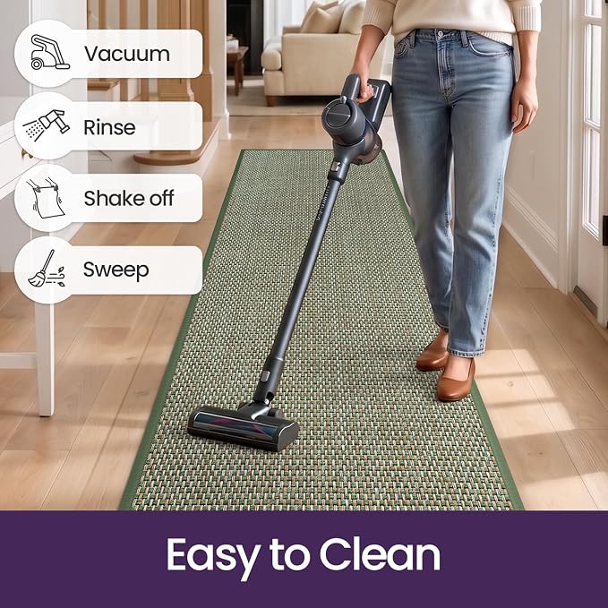 DEX Hallway Runner Rug 2x6, Non Slip Rubber Backing Inside Entryway Carpet - Image 5