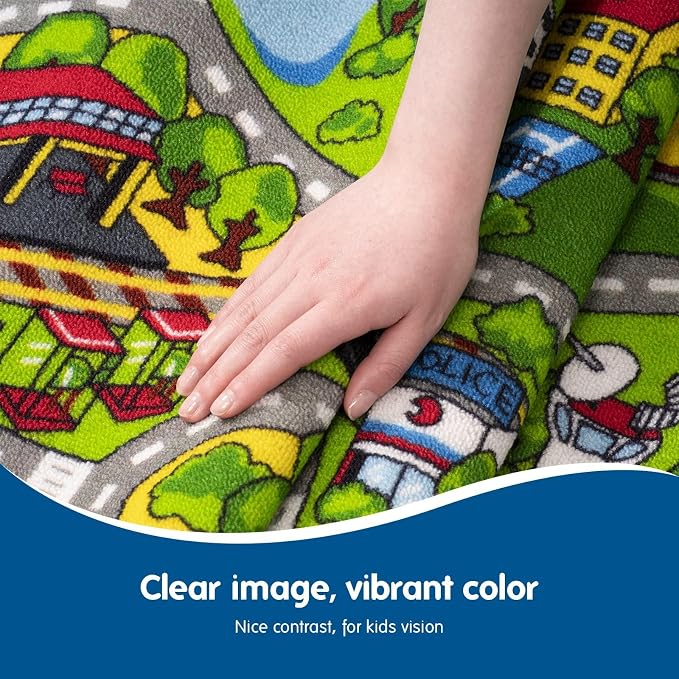 Booooom Jackson Kids' Train & City Rug - Image 4