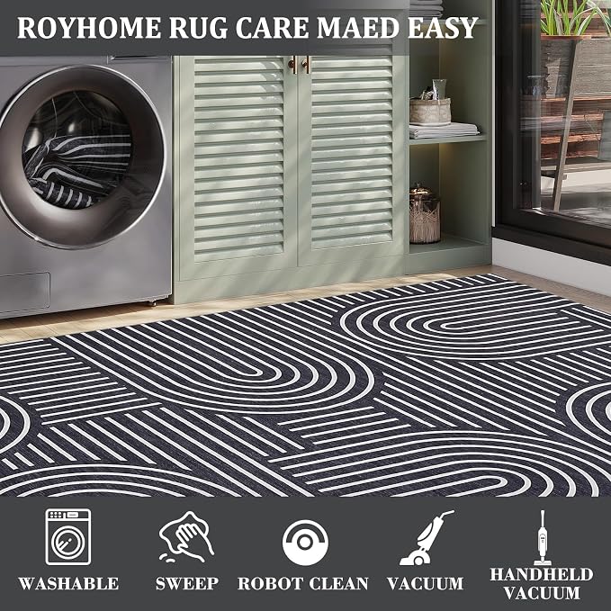ROYHOME Washable Rug 8x10 Area Rugs - Image 8