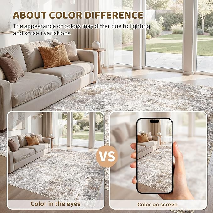 UERMEI 6x9 Area Rug Living Room Rugs - Image 7