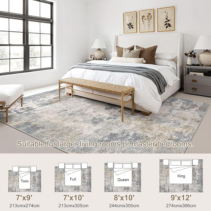 UERMEI 7x10 Area Rug Living Room Rugs - Image 3