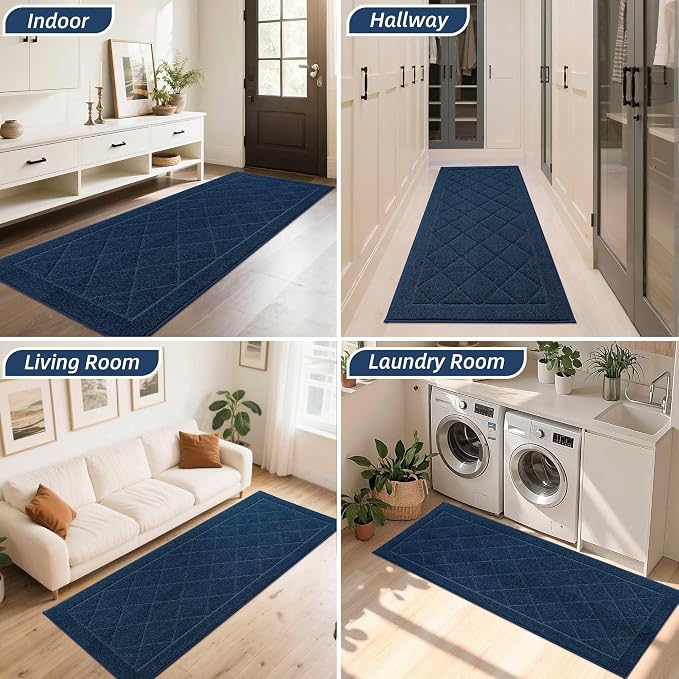 BEQHAUSE Dirt Trapper Door Mat 24" x 60", Doormat Non-Slip Entryway Rugs - Image 8