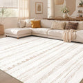 Nakagishi 5x8 Area Rug Living Room: Washable Boho Large Neutral Soft Farmhouse by NakagishiAreaRug