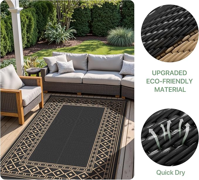 GENIMO Outdoor Rug Waterproof 8'x10' - Image 8