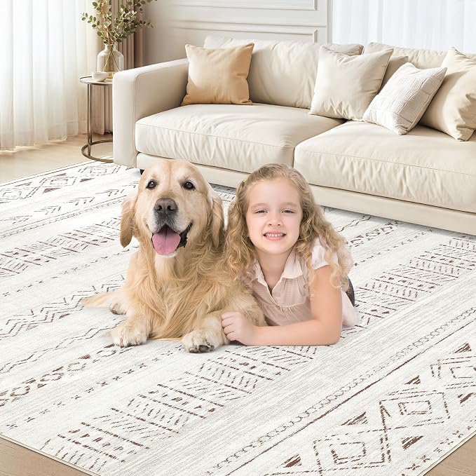 cotiled 6x8 Area Rugs Living Room Rug: Washable Boho Rugs - Image 9