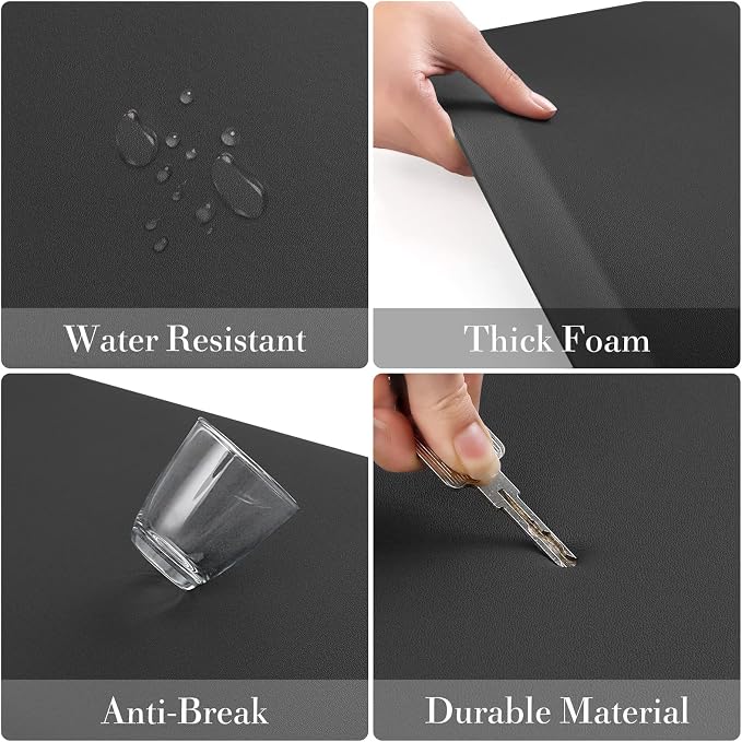 HappyTrends 2 PCS Kitchen Mat Cushioned Anti-Fatigue Floor Mat, Heavy Duty - Image 3