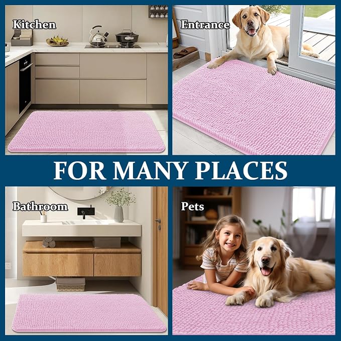 OLANLY Dog Door Mat for Muddy Paws 32x20, Absorbs Moisture and Dirt, Absorbent - Image 8