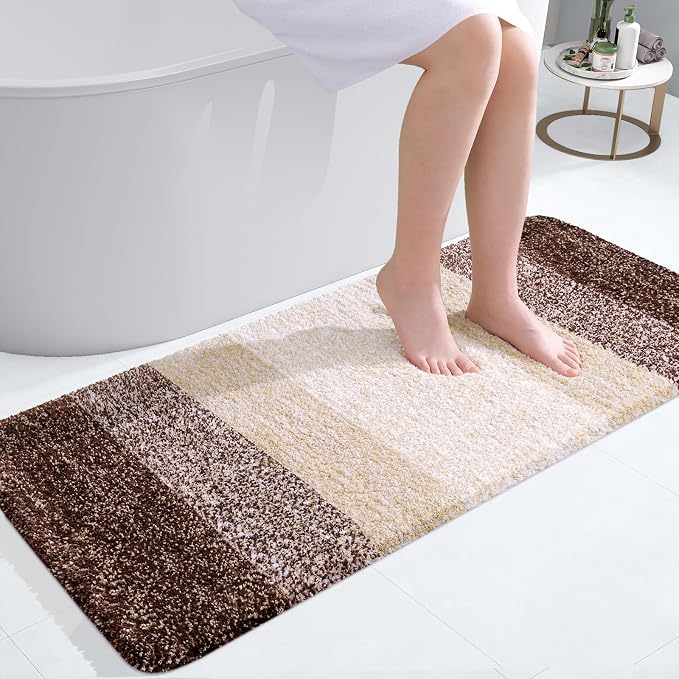 OLANLY Bathroom Runner Rugs Mat 40x20, Extra Soft Absorbent Microfiber Bath Rugs by OLANLY