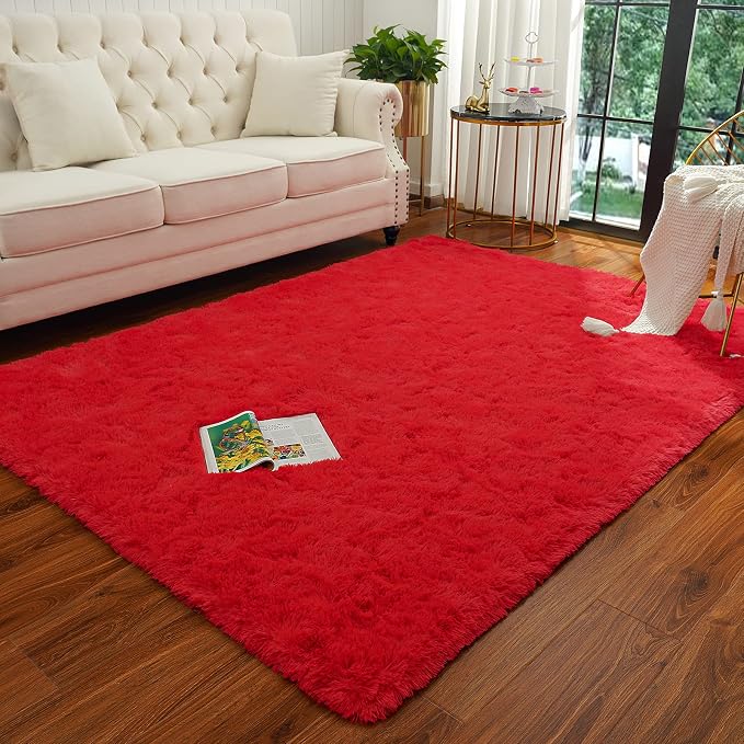 Chicrug Soft Area Rugs for Bedroom Living Room Plush Fluffy Rug 5x8 Feet - Image 5