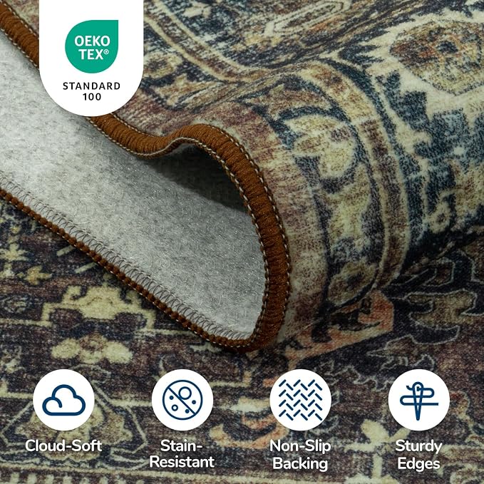 Lessymo 5x7 Washable Area Rug - Image 5