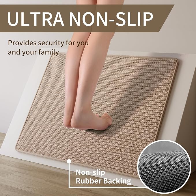 YDKGL Durable Non-Slip Kitchen Mats，Kitchen Mats in Front of Sink, Quick Drying - Image 4