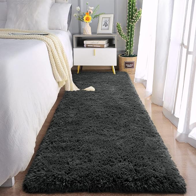 Chicrug Soft Runner Rugs for Bedroom Living Room Plush Fluffy Rug 2x6 Feet by ChicrugHomeDecor