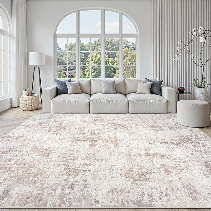 Area Rugs 9x12 Living Room: Large Soft Washable Rug Modern Abstract Anti-Skid by GENTDRIZZ
