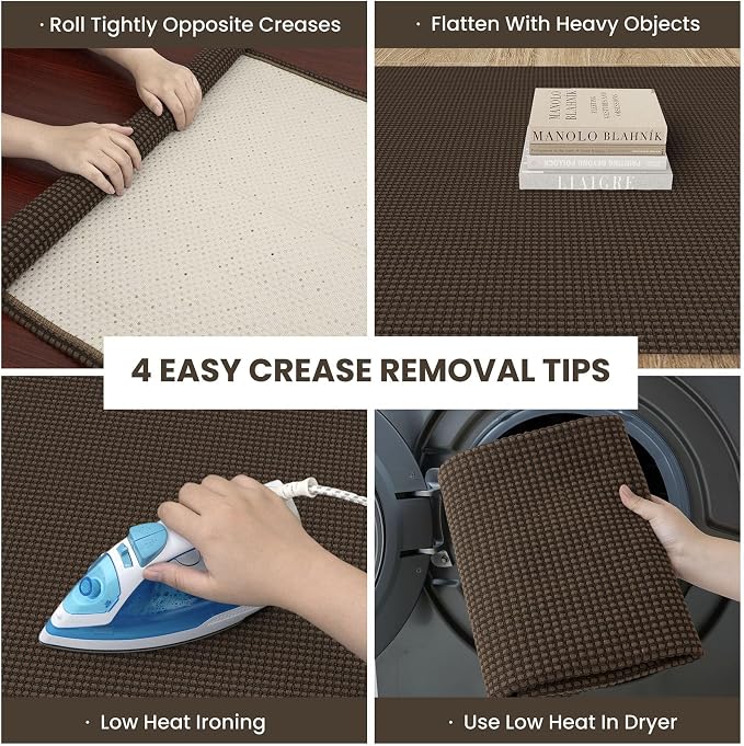 IOHOUZE Washable Runner Rug 2.6x10 Non Slip Rubber Backed Long Hallway Runner - Image 2
