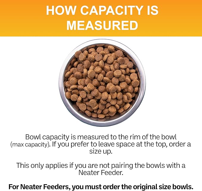 Neater Pet Brands 1.5 Cup Shallow Stainless Steel Cat Bowls, Metal Cat Dishes - Image 7