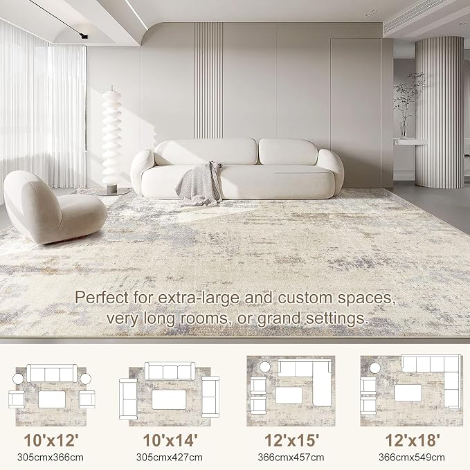 UERMEI 10x12 Area Rug Living Room Rugs - Image 2
