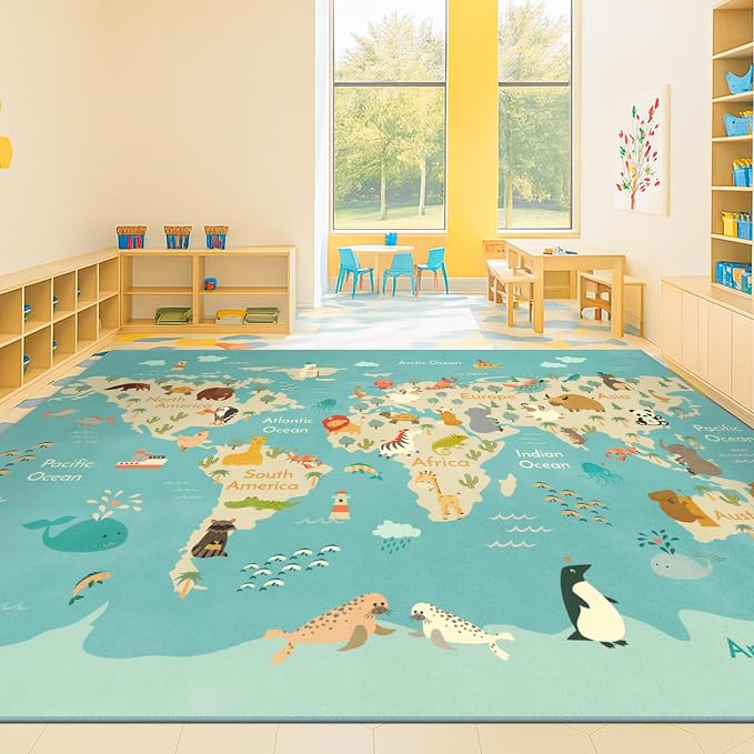 Hazo Haus Washable Large Kids Room Rug - Image 3