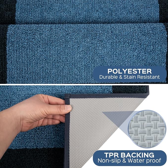Machine Washable Runner Rug 24" x 84", Non Slip Kitchen Mat - Image 3
