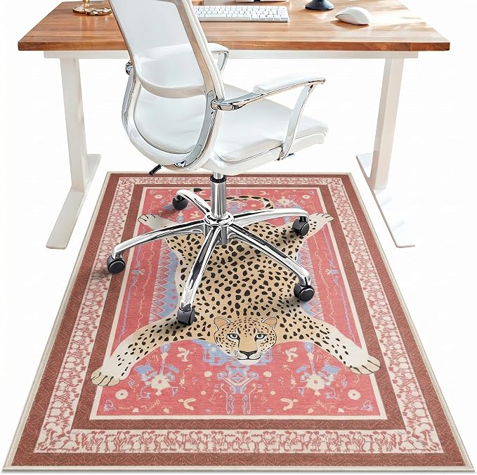 36"x48" Office Chair Mat for Hardwood Tile Floor, Under Desk Carpet Protector by BESBLEE