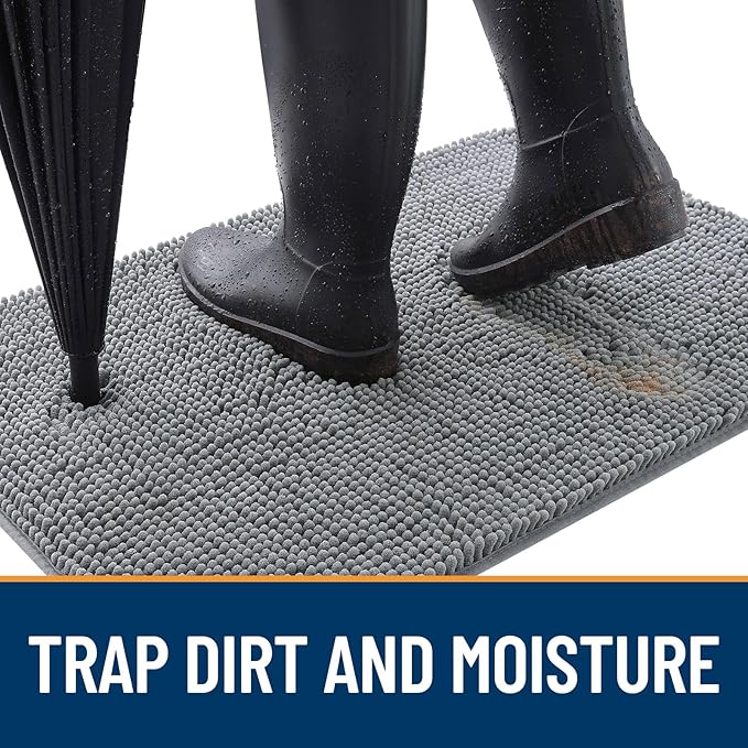 OLANLY Dog Door Mat for Muddy Paws 44x24, Absorbs Moisture and Dirt, Absorbent - Image 2