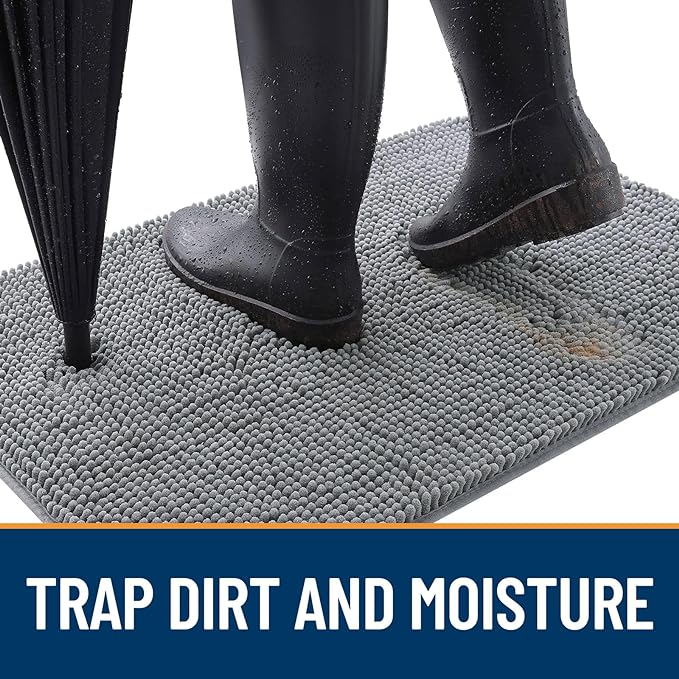 OLANLY Dog Door Mat for Muddy Paws 40x32, Absorbs Moisture and Dirt, Absorbent - Image 2