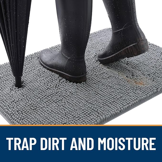 OLANLY Dog Door Mat for Muddy Paws 44x32, Absorbs Moisture and Dirt, Absorbent - Image 2
