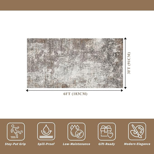 3x6 Non-Slip Washable Entryway Rug - Image 2