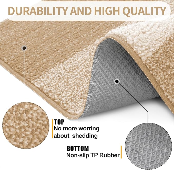 Kitinjoy Indoor Outdoor Door Mat, 54x32 Non-Slip Absorbent Dirt Trapper - Image 3