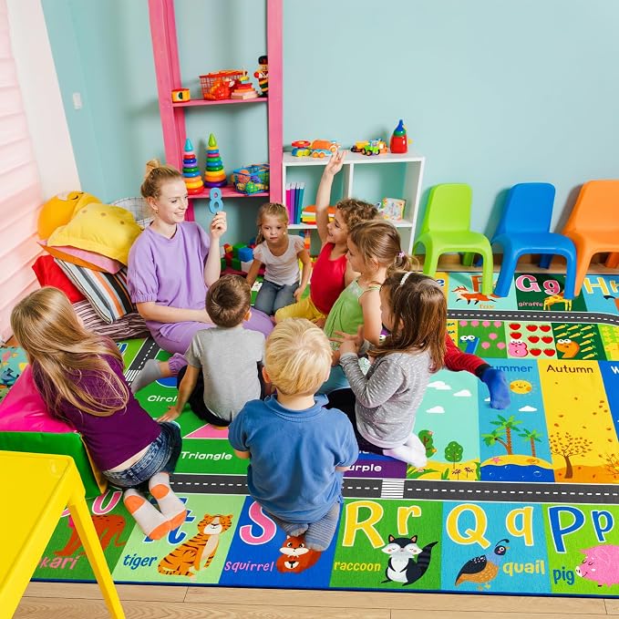 HOMORE Kids Rug, 6x9 Kids Educational Area Rugs - Image 2