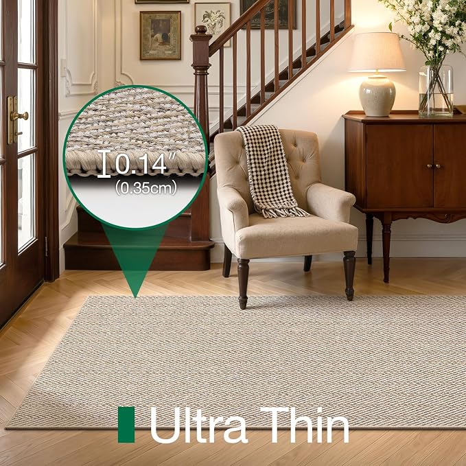 LUMI Ultra Thin Runner Rug for Hallway 2.3'x10', Non-Slip Entryway Rug - Image 3