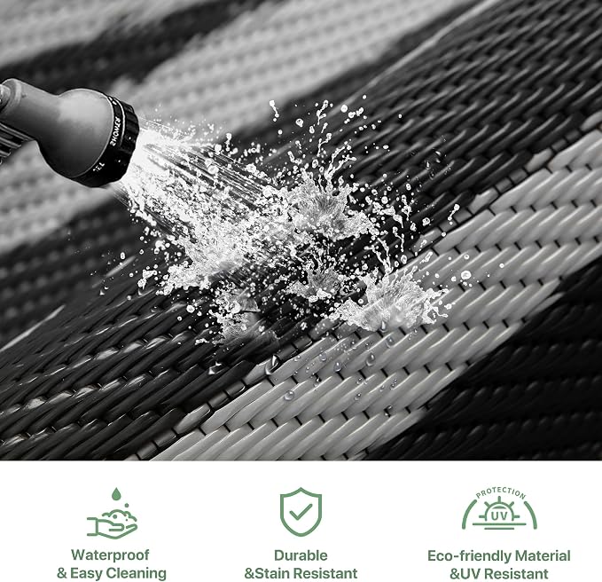 GENIMO Outdoor Rug Waterproof 6'x9' - Image 5
