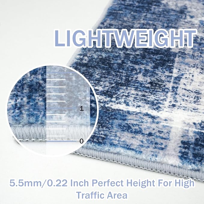 IOHOUZE Abstract Area Rugs 6x9 Ft Washable Rugs - Image 5