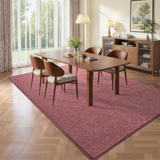 Pettop 6x9 Red Area Rugs for Living Room Bedroom, Thickened Memory-Foam Throw - Image 5