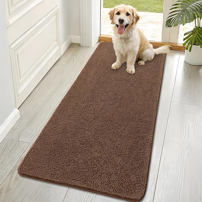 OLANLY Dog Door Mat for Muddy Paws 70x32, Absorbs Moisture and Dirt, Absorbent by OLANLY