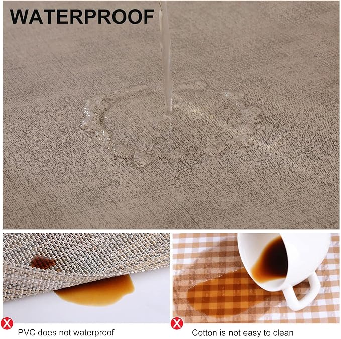 Faux Leather Heat Resistant Placemats 4 Packs, Waterproof Wipeable Dining PU - Image 4