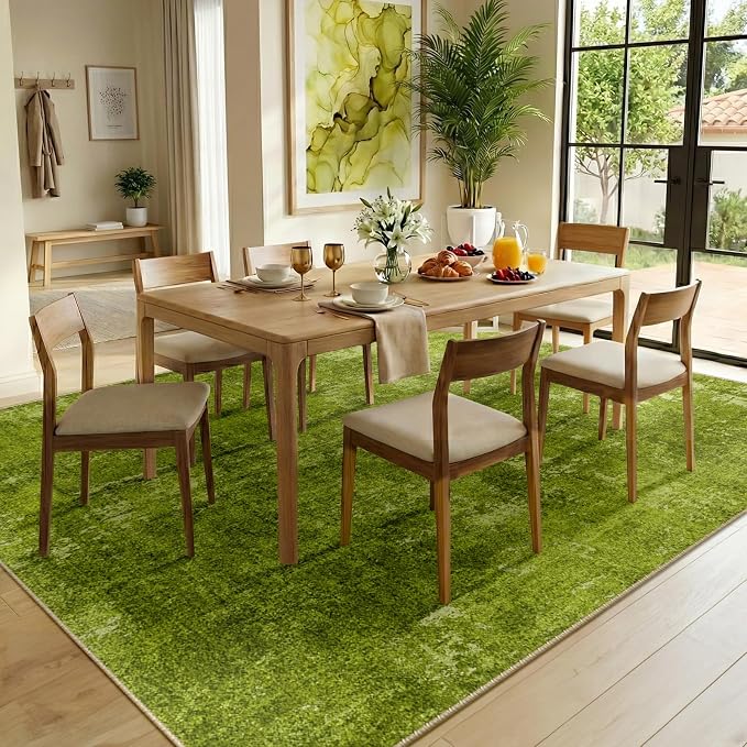 RELEANY Washable Area Rugs 5'x7' Non-Slip Modern Abstract Soft - Image 4