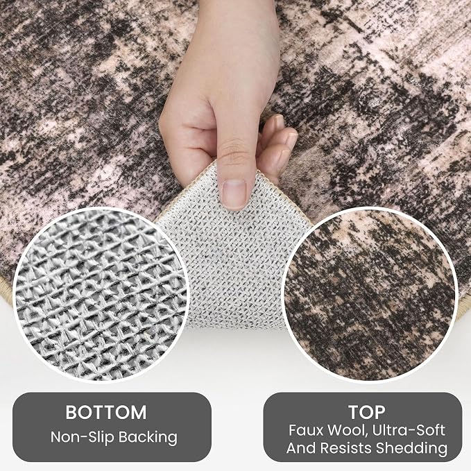 IOHOUZE Abstract Runner Rug 2x8 Ft Washable Runners - Image 4